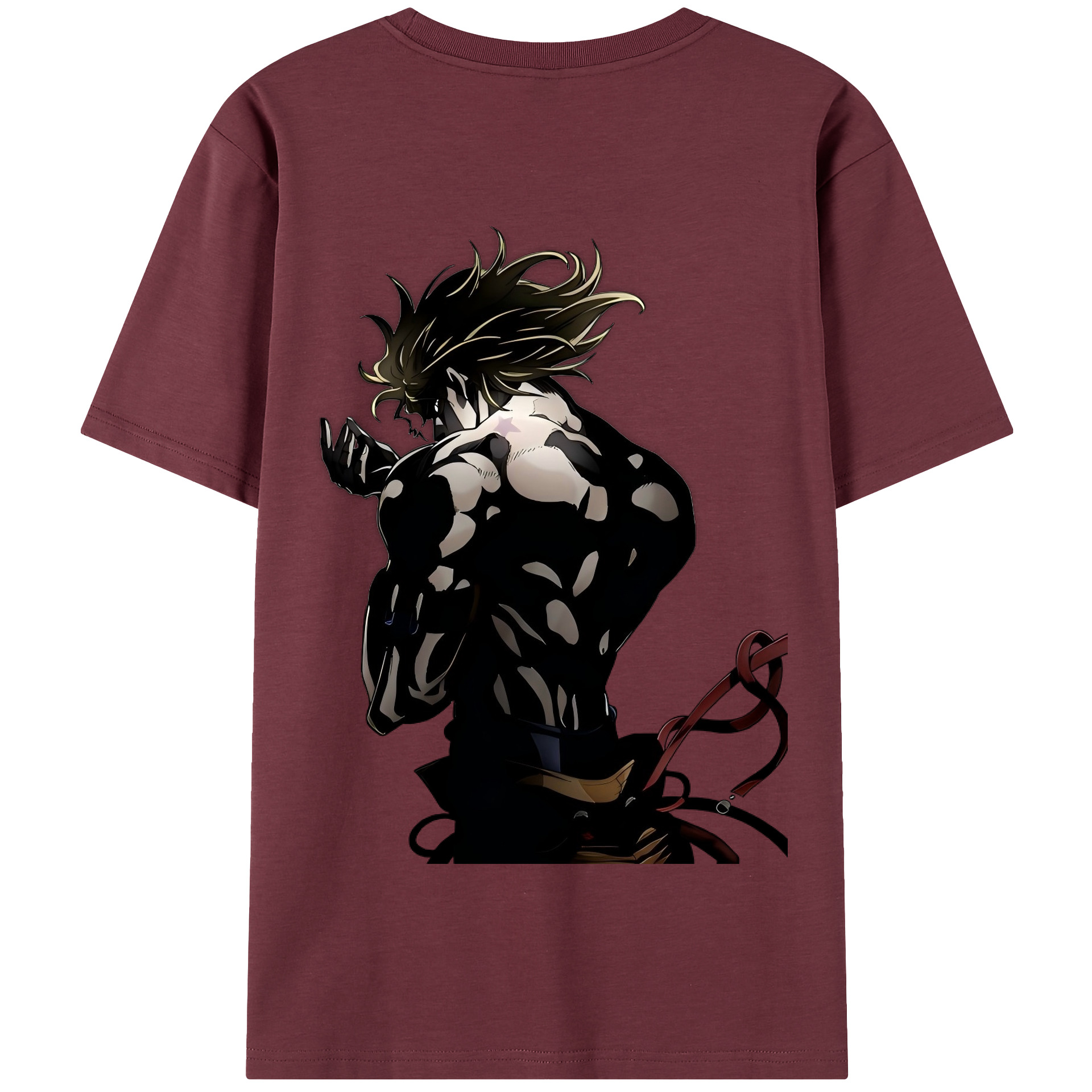 （画像用） ジョジョの奇妙な冒険 ディオ?ブランドー JoJo's Bizarre Adventure Dio Brando 綿100％半袖Tシャツ（背面プリント）